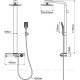 Душевая колонна Aquanet SF2060CS-S со смесителем и полкой хром SF2060CS-S