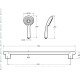 Душевой комплект Jacob Delafon Awaken Organic со штангой и мыльницей хром E99899RU-CP