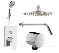 Смеситель встраиваемый с верхним и ручным душем Aquanet Static 2.01 00257157