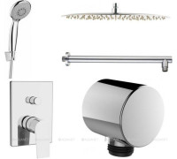 Смеситель встраиваемый с верхним и ручным душем Aquanet Static 2.11 00257167