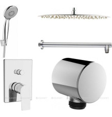 Смеситель встраиваемый с верхним и ручным душем Aquanet Static 2.11 00257167