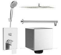 Смеситель встраиваемый с верхним и ручным душем Aquanet Static 2.13 00257169