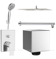 Смеситель встраиваемый с верхним и ручным душем Aquanet Static 2.13 00257169