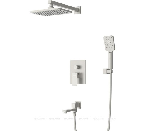 Душевой комплект встраиваемый Cezares SLIDER с изливом сатин матовый SLIDER-VDSET-IN