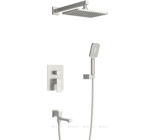 Душевой комплект встраиваемый Cezares SLIDER с изливом сатин матовый SLIDER-VDSET-IN