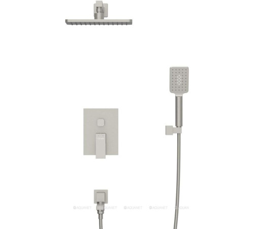 Душевой комплект встраиваемый Cezares SLIDER с изливом сатин матовый SLIDER-VDSET-IN