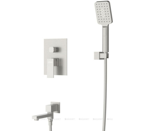 Душевой комплект встраиваемый Cezares SLIDER с изливом сатин матовый SLIDER-VDSET-IN