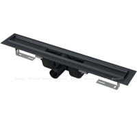 Водоотводящий желоб AlcaPlast для перфорированной решетки 650 мм черный матовый APZ1BLACK-650