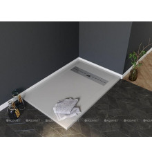 Поддон душевой Aquanet Delight NEW 1400х900х30 мм серый камень без сифона 00258885
