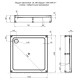 Поддон акриловый Aquanet GL180 квадратный 100х100х18 см 00265562