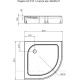 Поддон душевой Aquanet НХ515 четверть круга акриловый 80х80х15 см 00180695