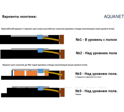 Поддон литьевой Aquanet Pleasure NEW 1200х800х30 мм белый камень 00255437
