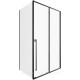 Душевое ограждение Allen Brau Fantasy 2.0 1200х800 мм 8 мм черный матовый 3.11006.31/3.11012.31