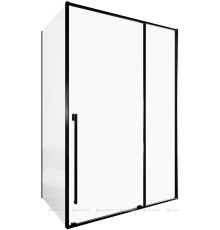 Душевое ограждение Allen Brau Fantasy 2.0 1400x800 мм 8 мм черный матовый 3.11008.31/3.11012.31