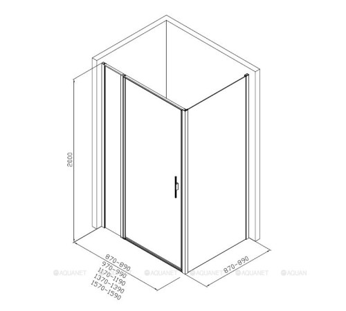 Душевое ограждение Allen Brau Priority 1600х900 мм 8 мм хром 3.31037.00/3.31043.00