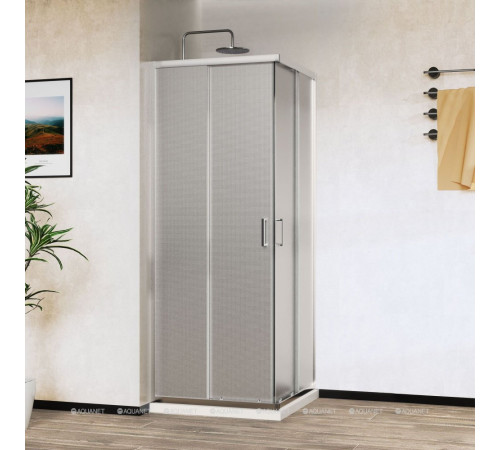 Душевой уголок Vincea City 1000х800 мм хром стекло текстурное VSS-5CT8010MT