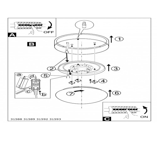 Накладной светильник Eglo Pasteri 31589