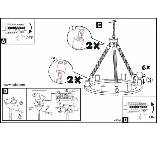 Подвесной светильник Eglo ПРОМО Findlay 49694
