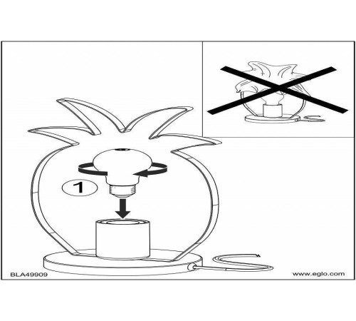 Настольная лампа декоративная Eglo ПРОМО Coldfield 49909