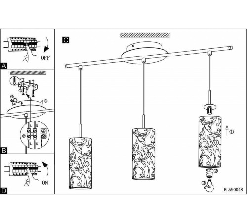 Подвесной светильник Eglo ПРОМО Amadora 90048