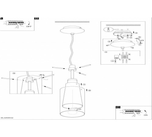 Подвесной светильник Eglo ПРОМО Pinto Nero 90304