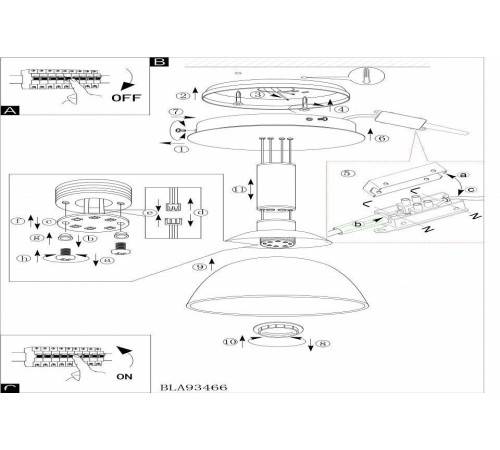 Подвесной светильник Eglo Montefio 93466