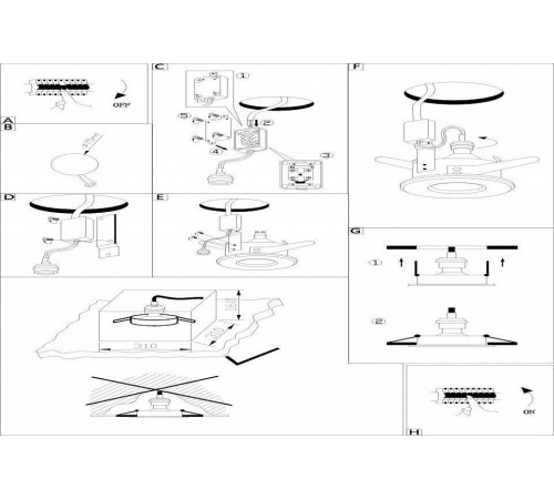 Встраиваемый светильник Eglo ПРОМО Igoa 94975