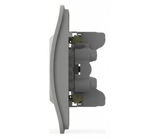 Розетка двойная без заземления и со шторкой Elbi Eleсtriс Jazz 508-016200-918