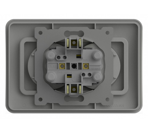 Розетка двойная без заземления и со шторкой Elbi Eleсtriс Jazz 508-016200-918