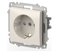 Розетка с заземлением и со шторкой, без рамки Elbi Eleсtriс Zena Vega 609-010200-243