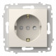 Розетка с заземлением и со шторкой, без рамки Elbi Eleсtriс Zena Vega 609-010200-243