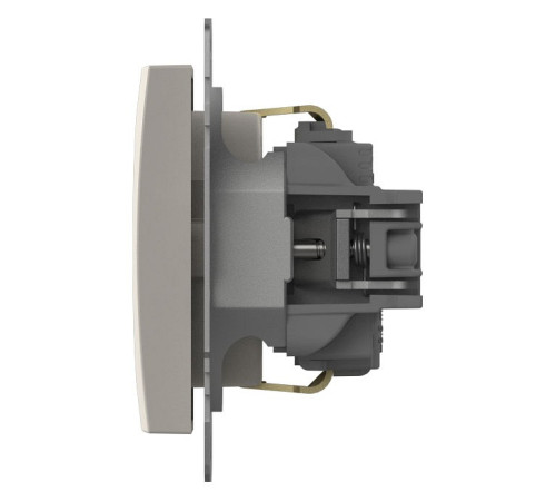 Розетка с заземлением и со шторкой, без рамки Elbi Eleсtriс Zena Vega 609-010200-243