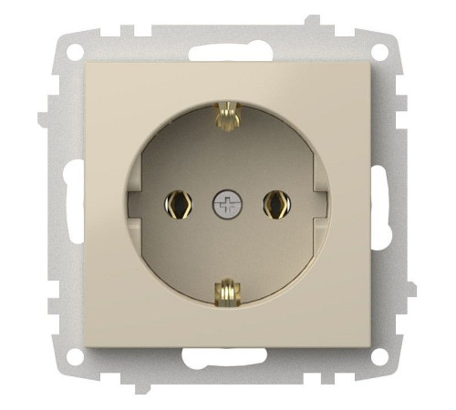 Розетка с заземлением, без рамки Elbi Eleсtriс Zena Vega 609-010300-217