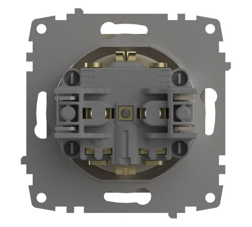 Розетка с заземлением, без рамки Elbi Eleсtriс Zena Vega 609-010300-217