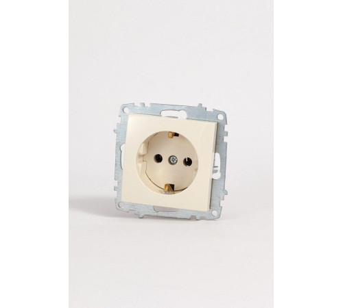 Розетка с заземлением, без рамки Elbi Eleсtriс Zena Vega 609-010300-217