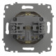 Розетка с заземлением с крышкой, без рамки Elbi Eleсtriс Zena Vega 609-010300-218
