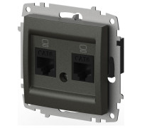 Розетка двойная Ethernet RJ-45 без рамки Elbi Eleсtriс Zena Vega 609-011100-248