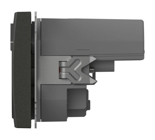 Розетка с заземлением и со шторкой и 2хUSB type A, без рамки Elbi Eleсtriс Zena Vega 609-011100-317