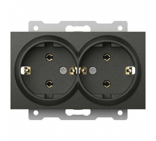 Розетка двойная с заземлением, без рамки Elbi Eleсtriс Zena Vega 609-011100-907