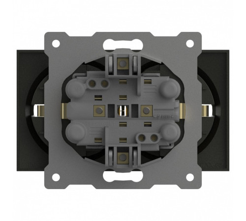 Розетка двойная с заземлением, без рамки Elbi Eleсtriс Zena Vega 609-011100-907