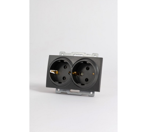 Розетка двойная с заземлением, без рамки Elbi Eleсtriс Zena Vega 609-011100-907