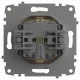 Розетка с заземлением и со шторкой, без рамки с крышкой Elbi Eleсtriс Zena Vega 609-012500-219