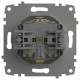 Розетка с заземлением и со шторкой, без рамки Elbi Eleсtriс Zena Vega 609-012500-243