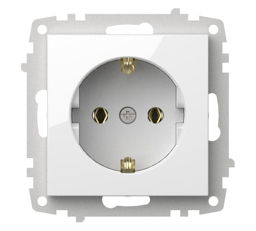 Розетка с заземлением, без рамки Elbi Eleсtriс Zena Vega 609-015600-217