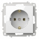 Розетка с заземлением, без рамки Elbi Eleсtriс Zena Vega 609-015600-217