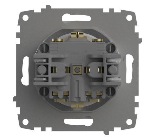 Розетка с заземлением, без рамки Elbi Eleсtriс Zena Vega 609-015600-217
