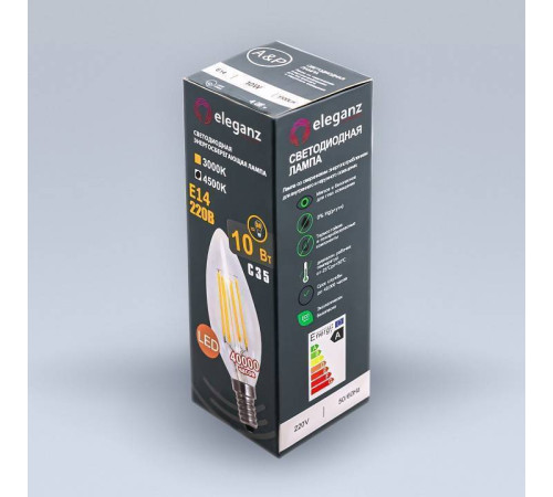 Лампа светодиодная Eleganz E14 10Вт 4500K 14001