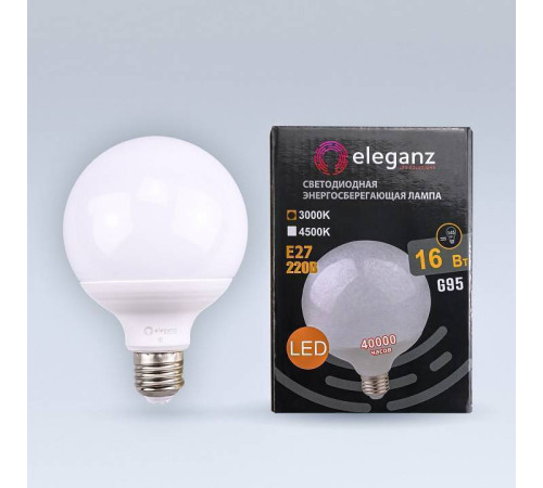 Лампа светодиодная Eleganz E27 16Вт 3000K EL-0090