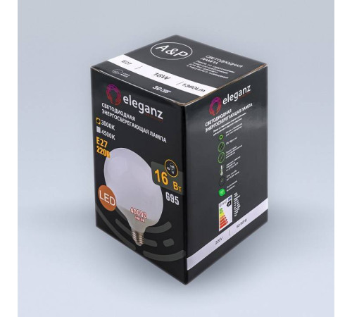 Лампа светодиодная Eleganz E27 16Вт 3000K EL-0090