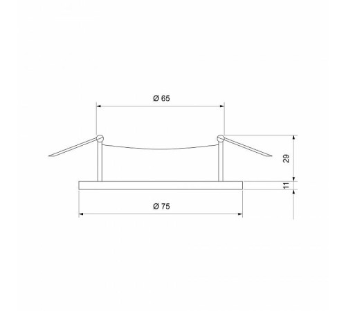 Встраиваемый светильник Elektrostandard Discus a053341
